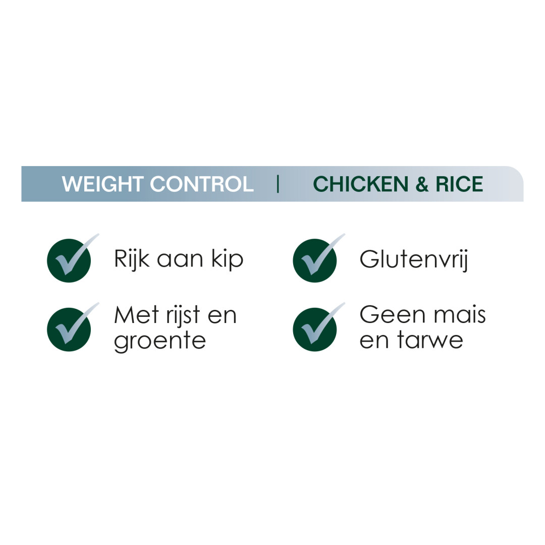 Premium Care Original Weight Control Chicken & Rice 3 kg